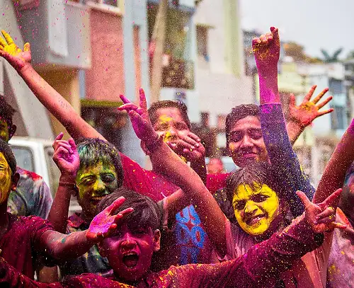 Holi Indien Rajasthan